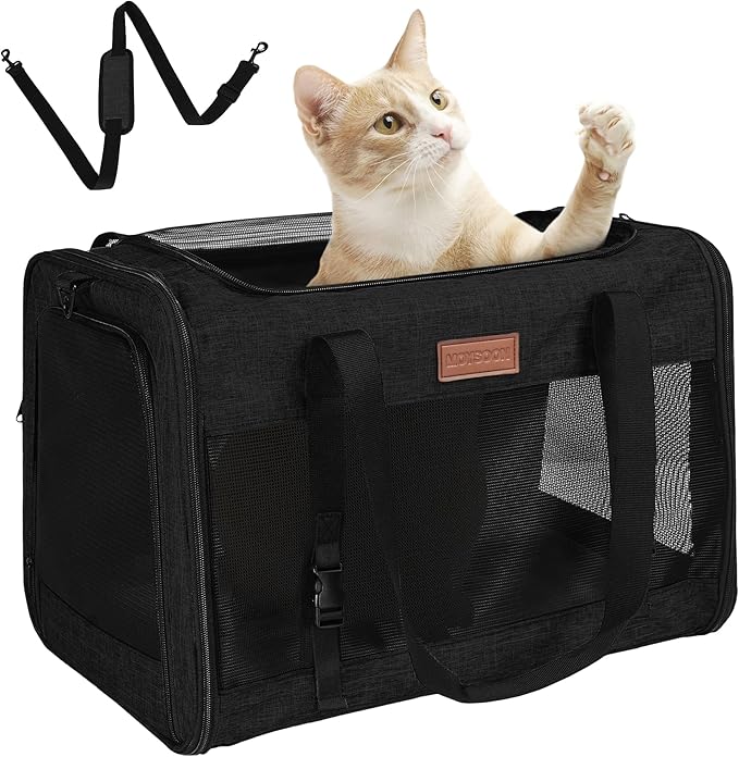 PETUX Large Pet Carrier for Large Cats ＆ Small Dogs by PETUX