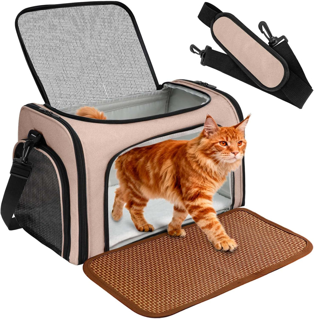 Cat Carrier Soft Sided for Cats and Small Dogs