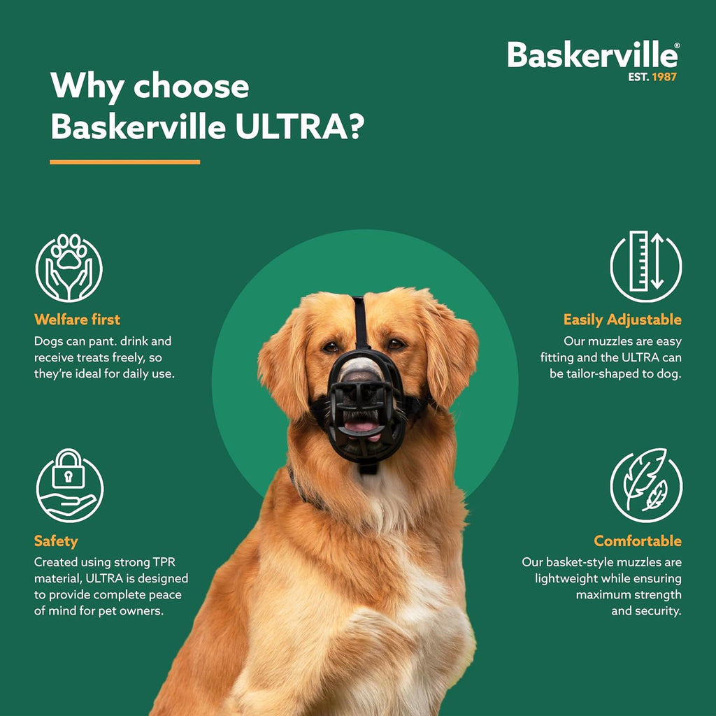 Baskerville ULTRA Dog Muzzle | Size 4