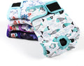 5 Pack Reusable Diapers for Doggie, Washable Dog Diapers Female for Pet in Heat, Small Dog Diapers Female, Ocean