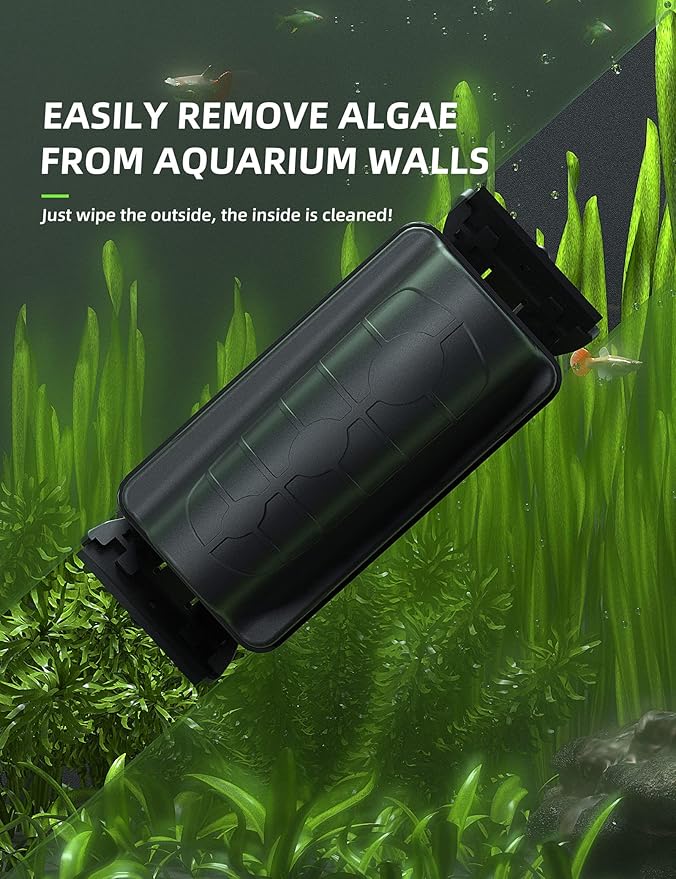 Jasonwell Magnetic Aquarium Fish Tank Cleaner Magnet Scraper - Image 3