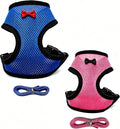 Neivique Chicken Harness and Leash Set, 2 Complete Sets (Blue L + Pink M), Adjustable Breathable Mesh Harness for Chickens, Ducks, Hens & Small Poultry, Escape-Proof Outdoor Walking Training
