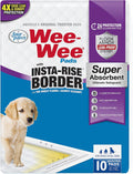 Four Paws Wee-Wee Insta-Rise Super Absorbent Pee Pads for Dogs, 10 Count