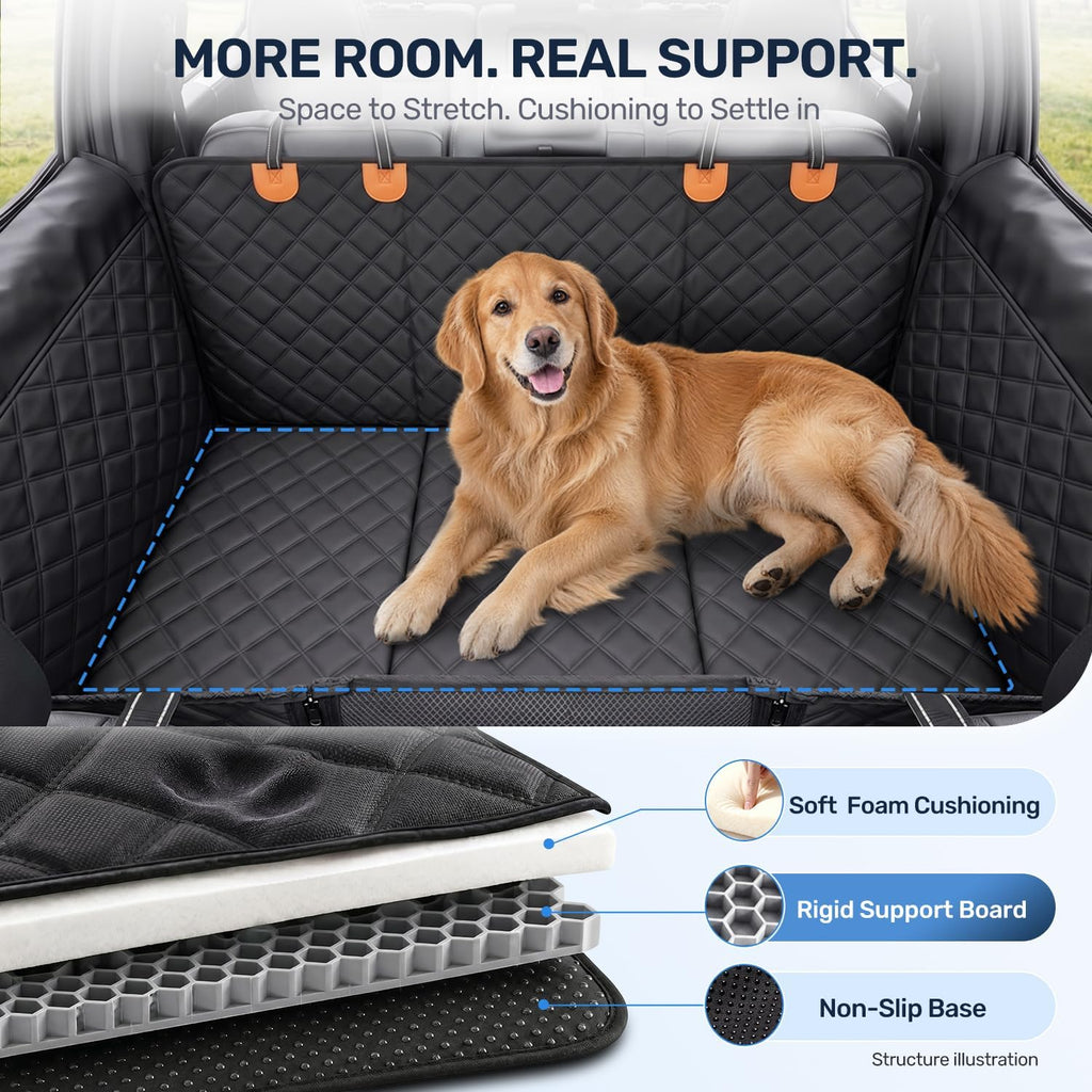 Zanch Pet Liner for Pickup Truck, Stable Hard Bottom Dog Cover