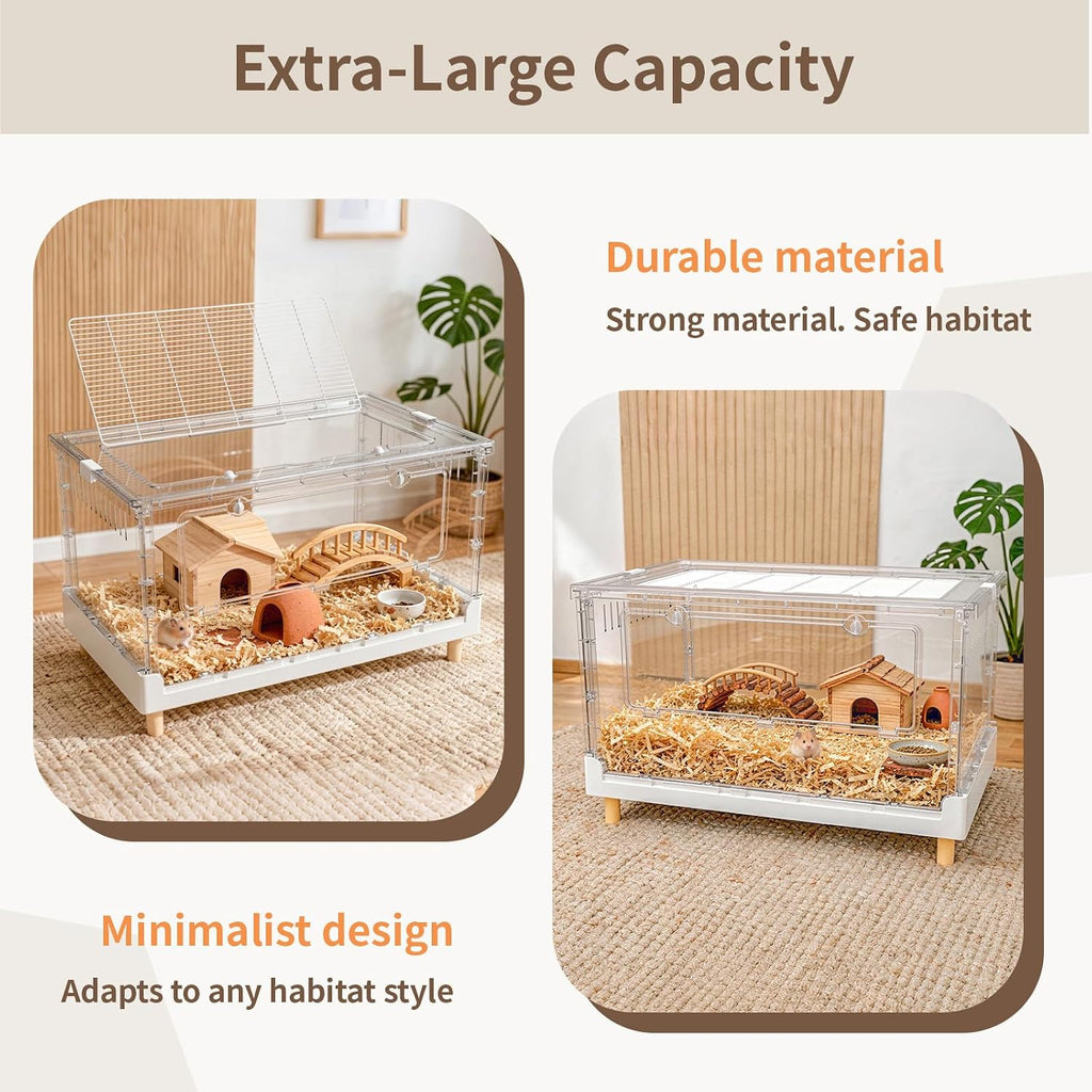 Hamster Cage15.4 High Panoramic Clear Syrian Playhouse