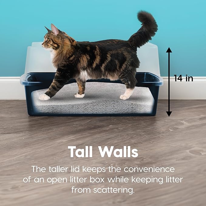 IRIS USA XX-Large Cat Litter Box, Open Top Extra Large Litter Box - Image 4