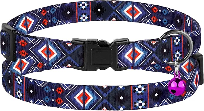 Cat Collar Breakaway 2PCS Adjustable Pattern Tribal Aztec Southwest Safety Pet - Image 6