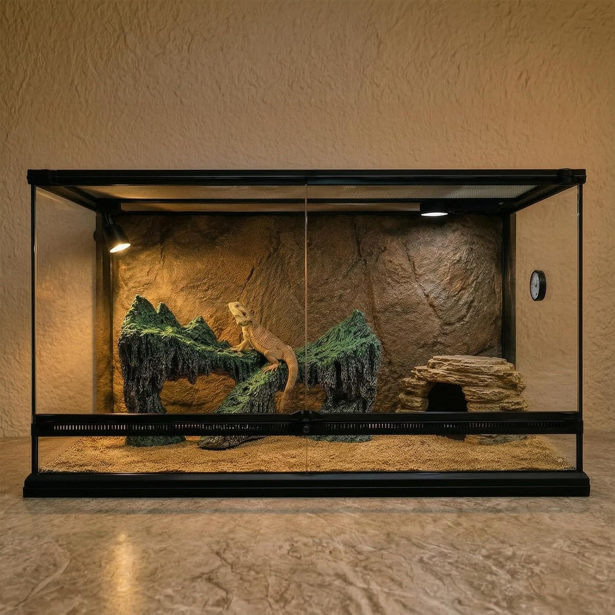 Artificial Large Aquarium Aquascaping Rock, 11" Resin Fish Tank Decor Stone