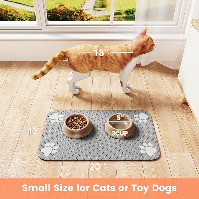 Pet Feeding Mat-Absorbent Pet Placemat - Image 8