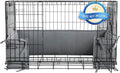 Hombys Dog Crate Bumper with Ties - Soft Crate Accessory (Do Not Include Cage) (Dark Grey, 36"x22")