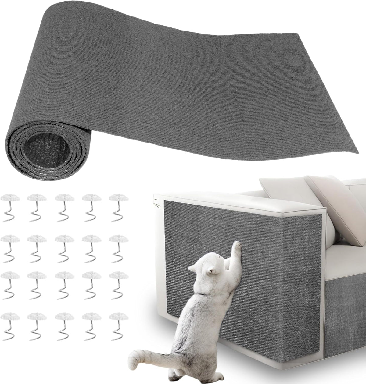 Cat Scratch Pad for Wall, Scratch Furniture Protector(39.3”×15.8”)