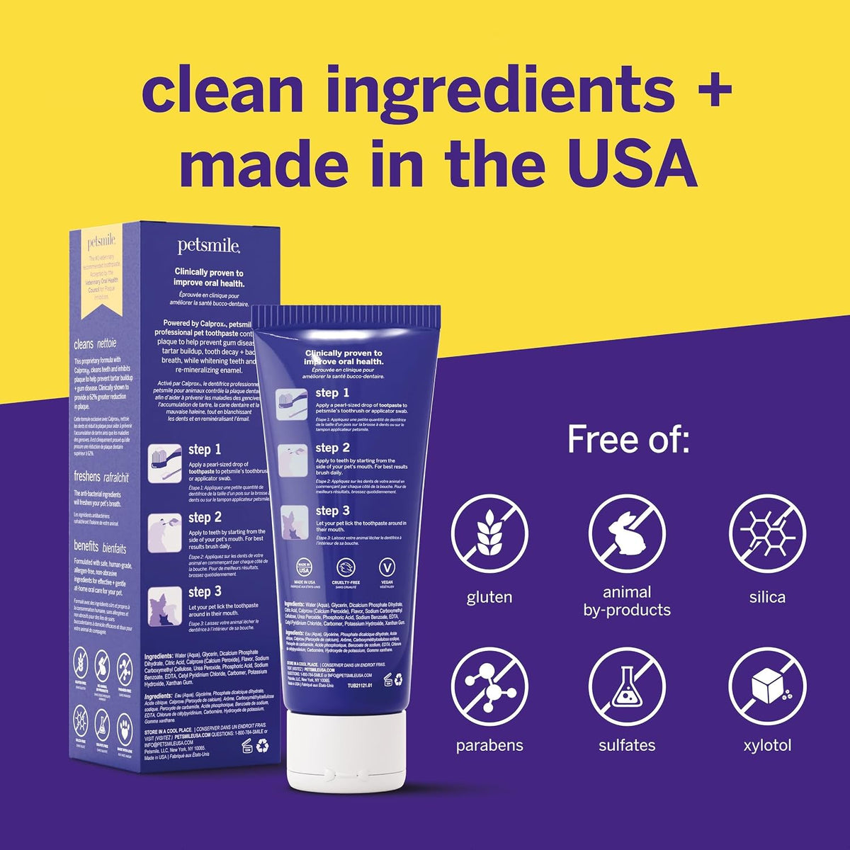 Petsmile VOHC Accepted Pet Toothpaste, London Broil 2.5 Oz, Cats + Dogs