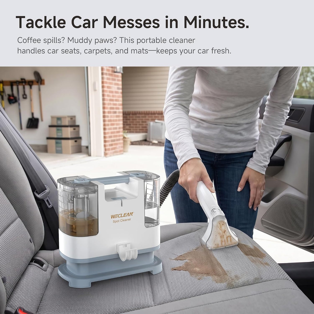 WECLEAN Carpet Cleaner Machine, Portable Spot Cleaner for Couch, Sofa & Pet