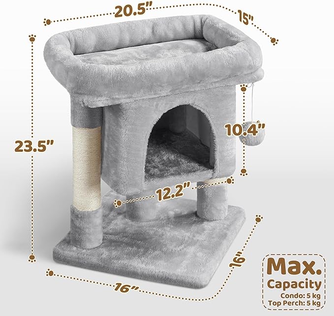 Yaheetech 23.5in Cat Tree Tower, Cat Condo - Image 7