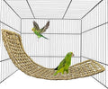 Bird Seagrass Mat 30" × 7" Parrot Natural Grass Woven Net Hammock Parakeet by Hamiledyi