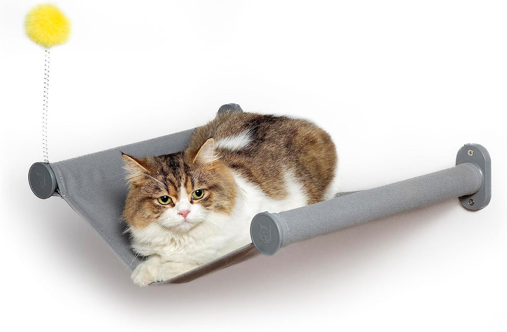 SVD.PET (2-PACK Cat Wall Steps, Cat Climbing Stairs with Replaceable Felt Pad, Cat Climbing Shelves for Wall Mounted with Cat Toy, Cat wall furniture for Kitten, Medium and Large Cats (White)