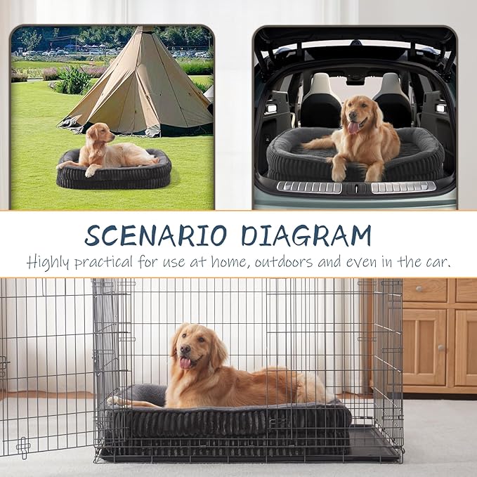Orthopedic Dog Bed for Small Dogs Breeds, High Density Egg Crate Foam Dog Sofa - Image 7