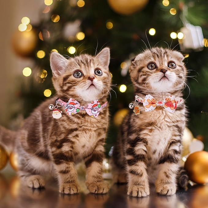 ADOGGYGO Pink Christmas Cat Collar - Image 2