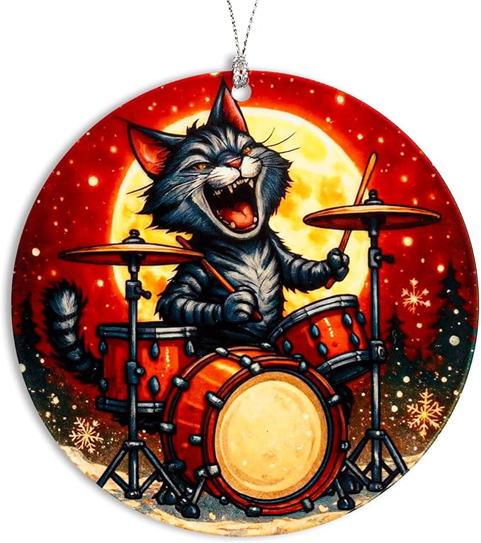 Cat Ornaments for Christmas Tree, Christmas Ornaments 2025, Funny Cat Ornament by NELXI