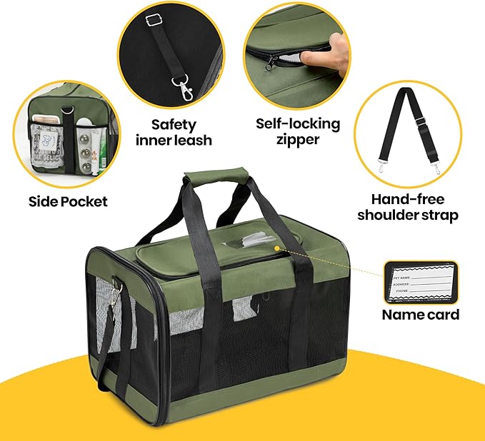 Dog Carrier Soft Sided, Large Cat Carrier - Image 5