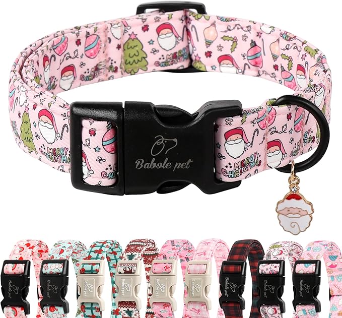 Christmas Dog Collar for Large Dogs by Babolepet