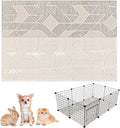 VCEPJH Bunny Floor Mat 55 x 78.7in Rabbit Cage Liner Washable Large Reusable Guinea Pigs Rug Anti-Slip Whelping Pads for Small Pet Dogs Puppy Chinchillas Cats Ferrets