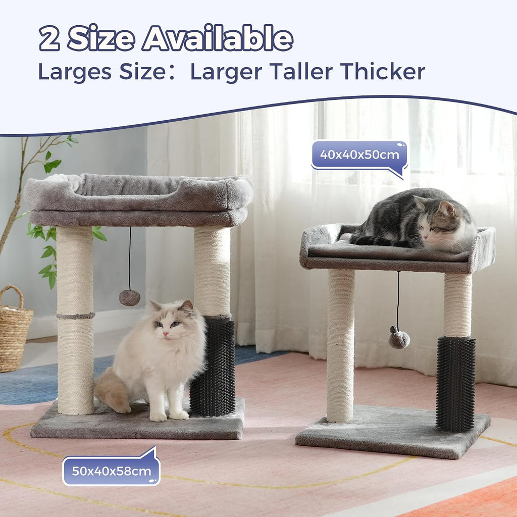 Cat Tree Tower for Large Cats Cat Scratching Post with Bed 20X16”