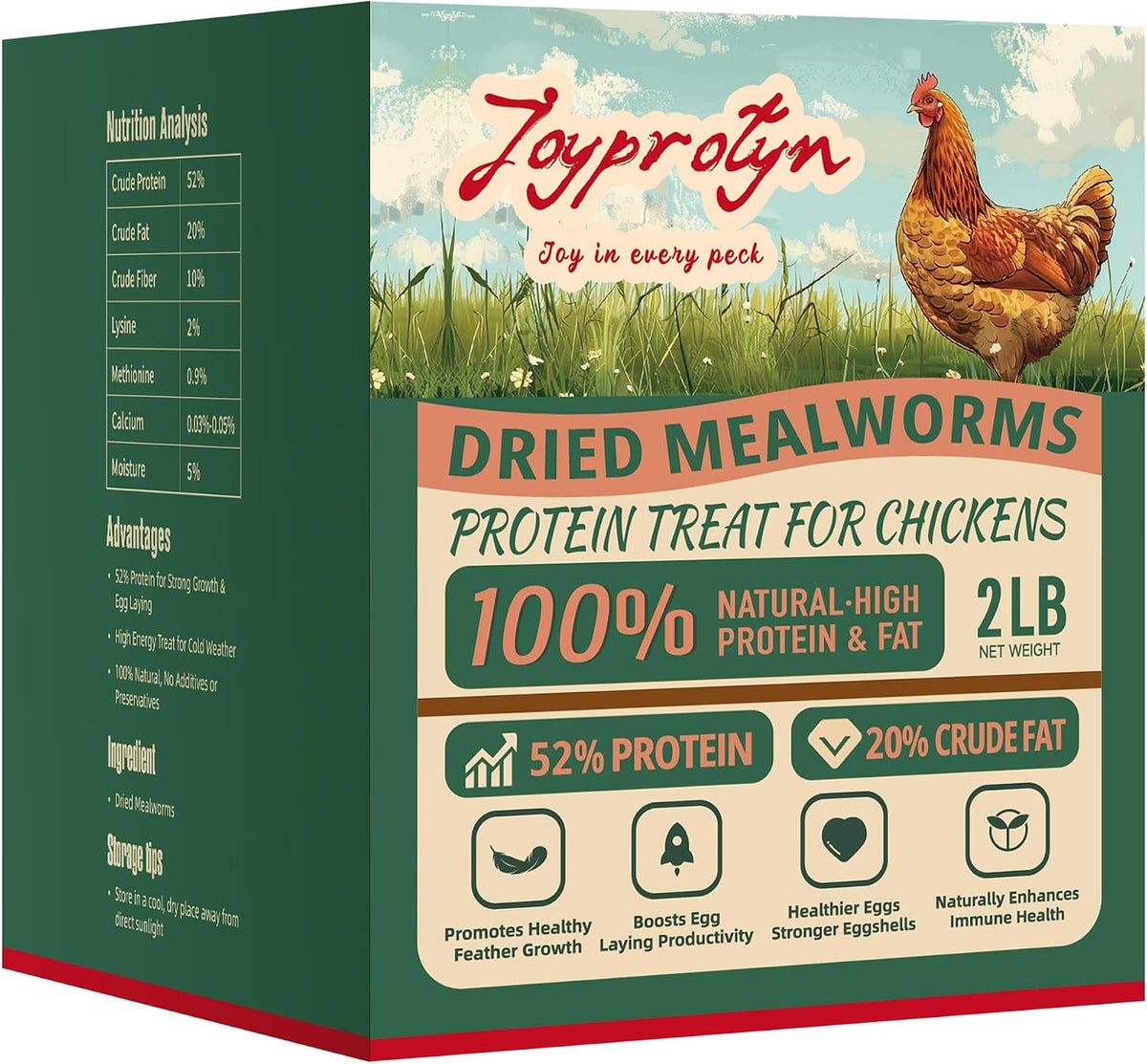 10LB Dried Mealworms