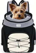 Pet Dog Carrier Backpack,Ventilated Mesh Small Dog/Cat/Puppy Front Backpack