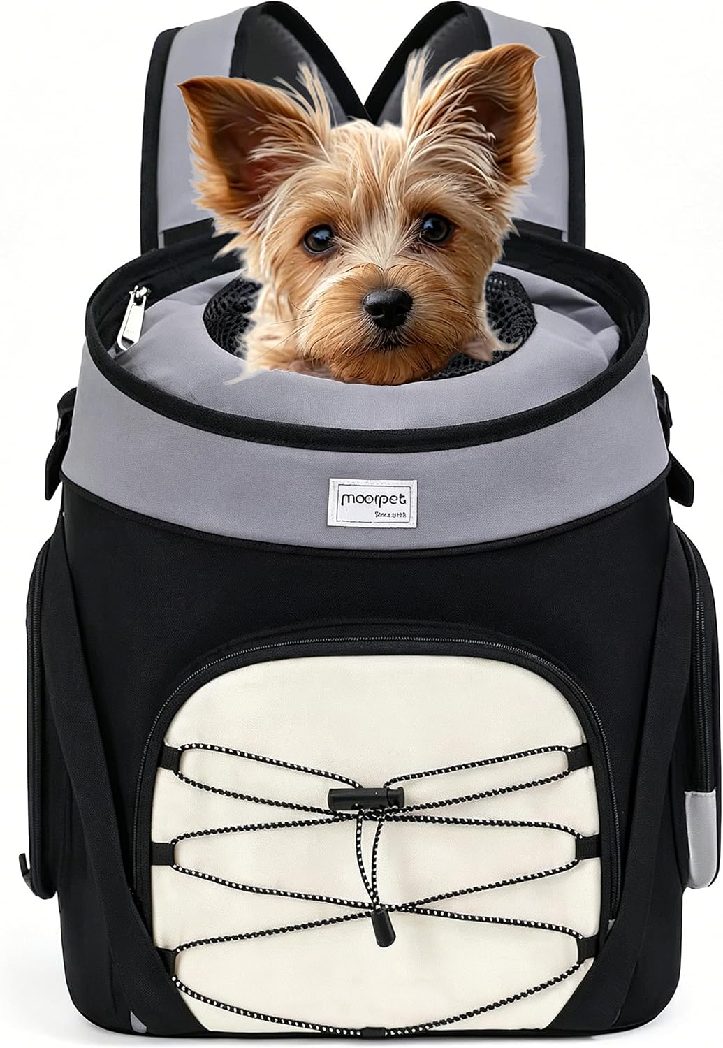 Pet Dog Carrier Backpack,Ventilated Mesh Small Dog/Cat/Puppy Front Backpack