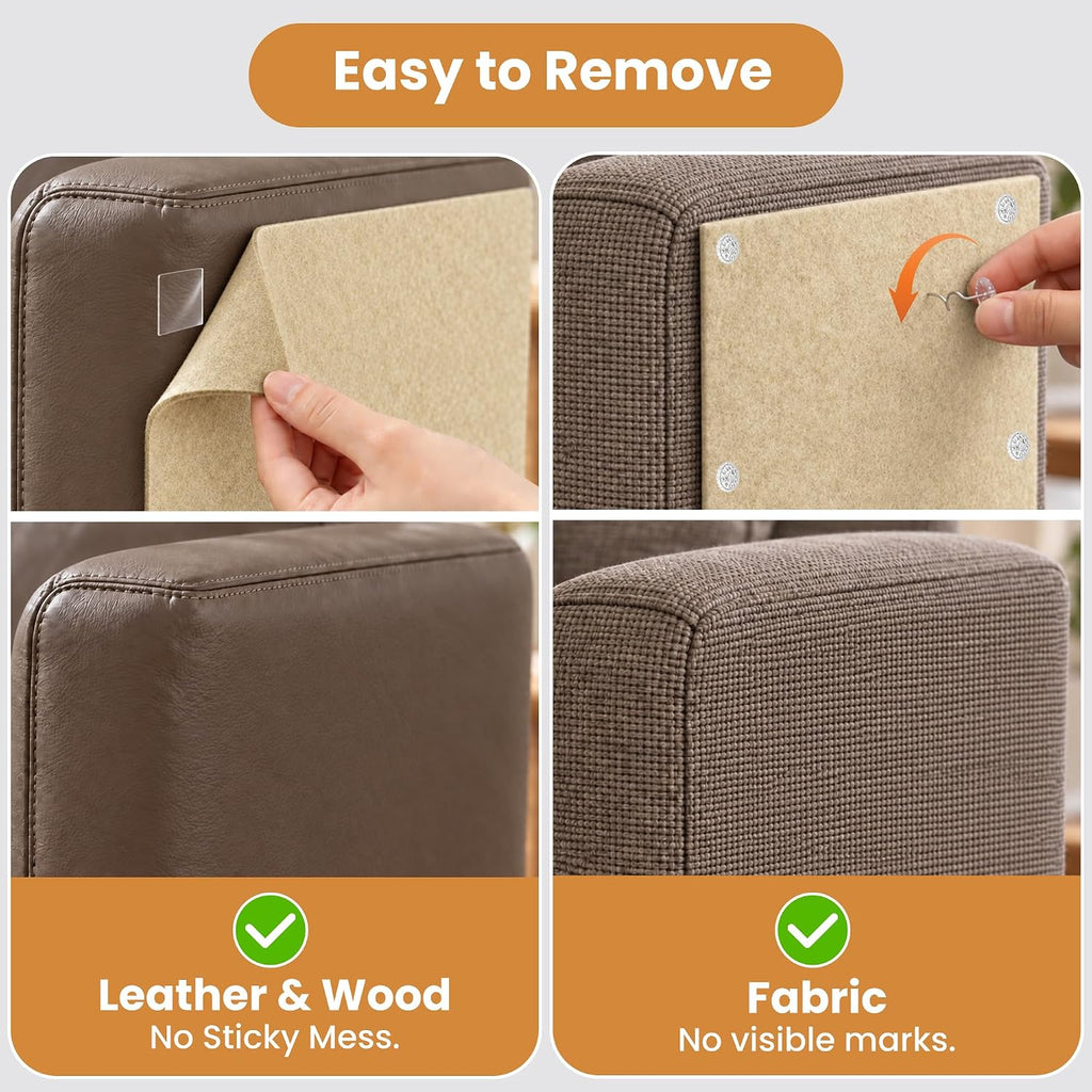 Cat Scratch Furniture Protector, Couch Protector from Cat Claws, Beige