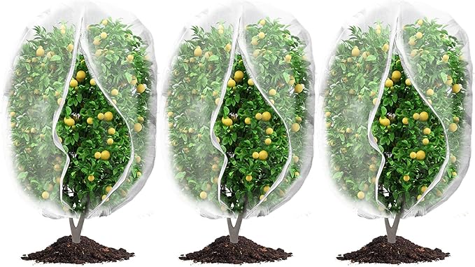 3Pcs Plant Covers from Insects, Bird Netting Barrier by Waybas