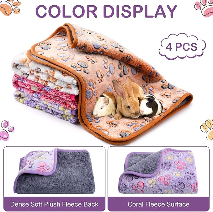 Hestya 4pcs Waterproof Dog Puppy Pads Soft Cat Blanket Dog Sleeping Mat - Image 7