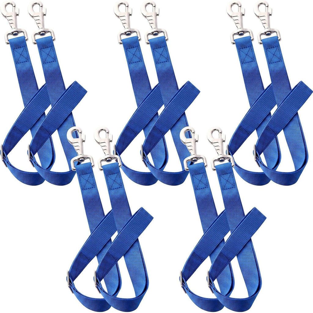 10 Pcs Horse Bucket Strap Hangers, Adjustable 20 to 31 in, Multicolor