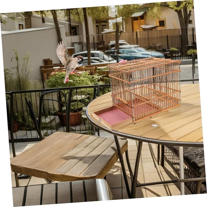 Lightweight Bird Cage Portable Woven Bird Carrier - Image 6