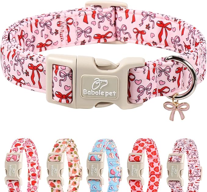 Girl Dog Collar for Medium Dogs by Babolepet
