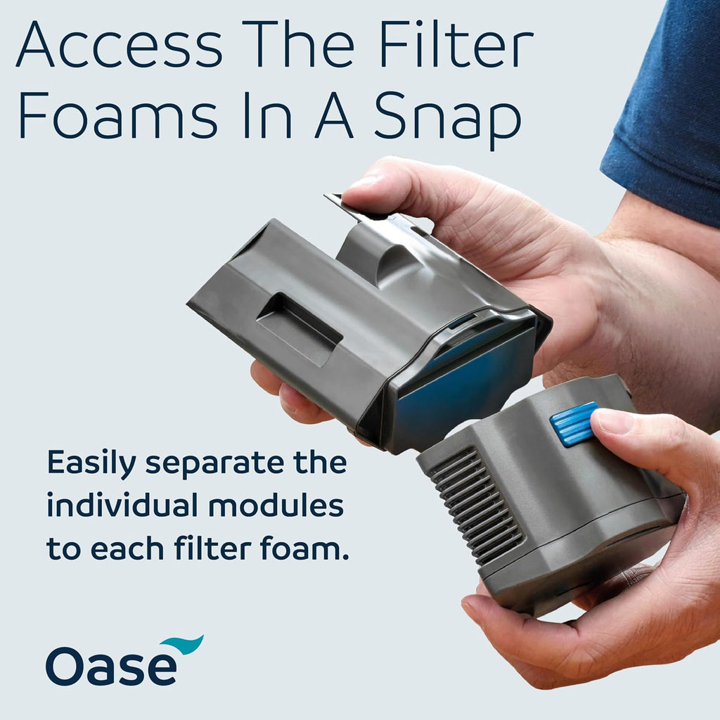 Oase BioPlus 50 Compact Internal Filter for Clean & Clear Aquarium Water – Easy Maintenance, Discreet Corner Mount, for Freshwater Tanks up to 15 Gallons
