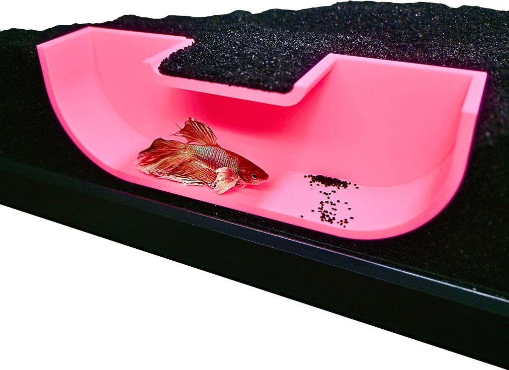 Betta Underground Tunnel Hideout Cave - Aquarium Hide For Small Fish And Shrimp, Viewing Rest Hammock Enrichment Toy, Tank Accessories Supplies Decorations Ornaments