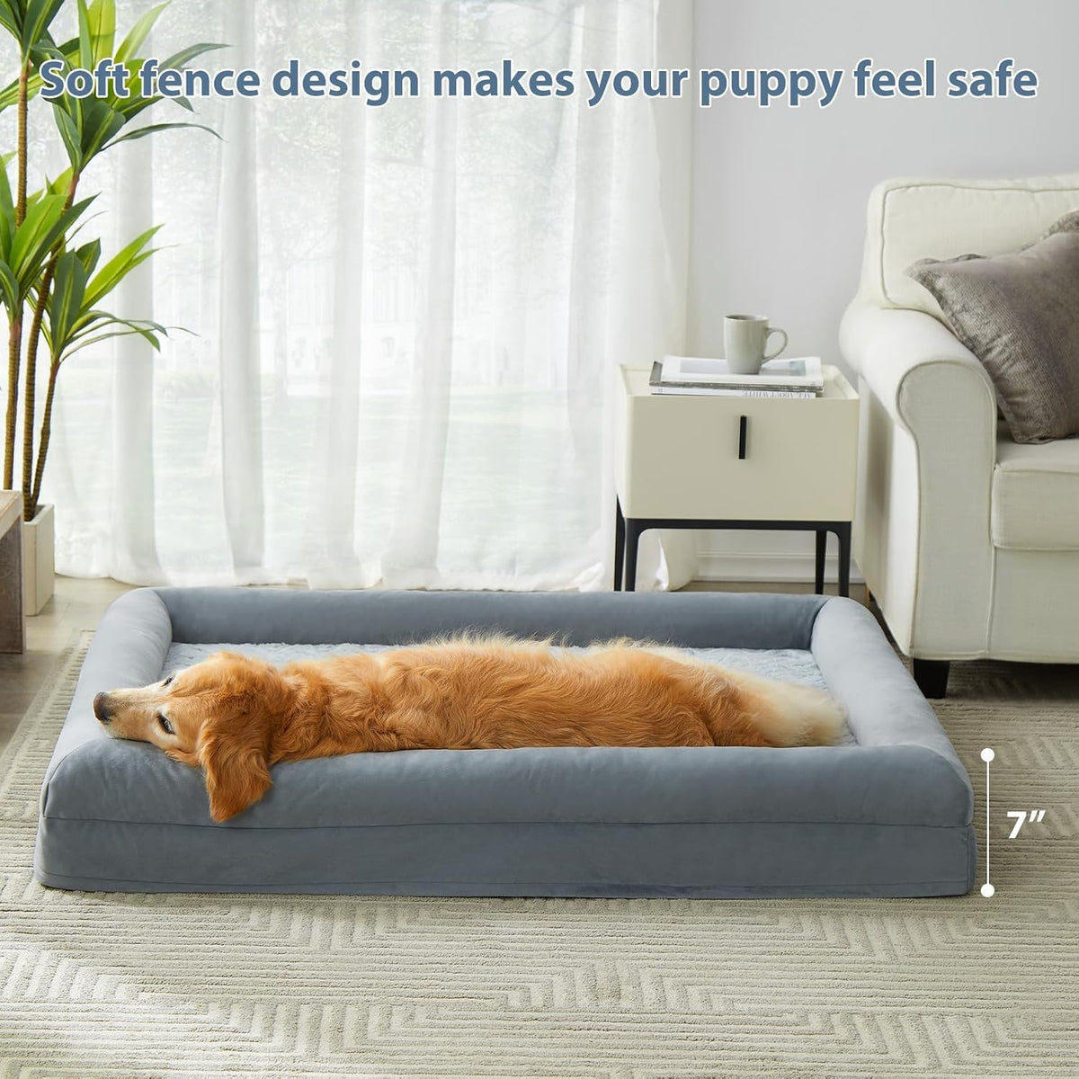 WNPETHOME XL Extra Large Orthopedic for Senior Dog Bed Comfy Sleeping