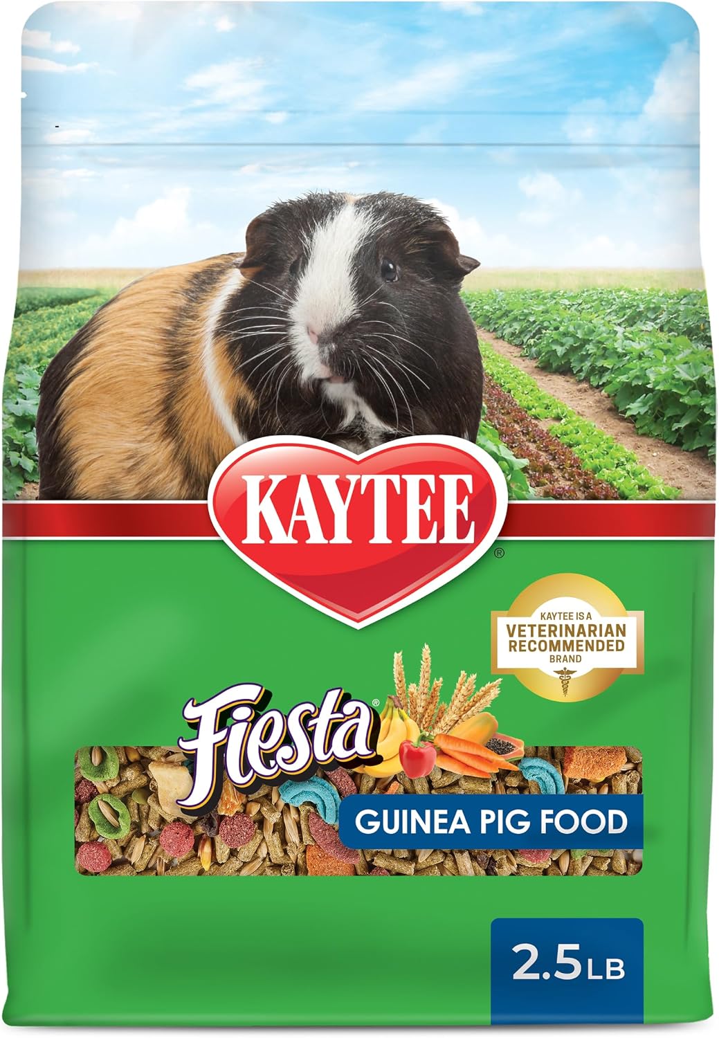 Kaytee Fiesta Guinea Pig Food, Nutritious Blend, 2.5 Pounds