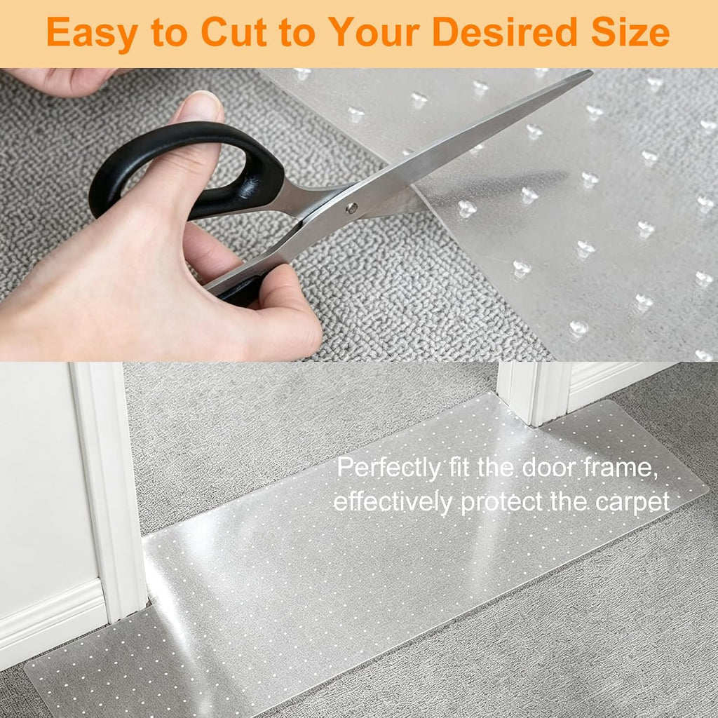 2 Pack Cats Carpet Protector for Pets, 3.6FT Plastic Rug Protector