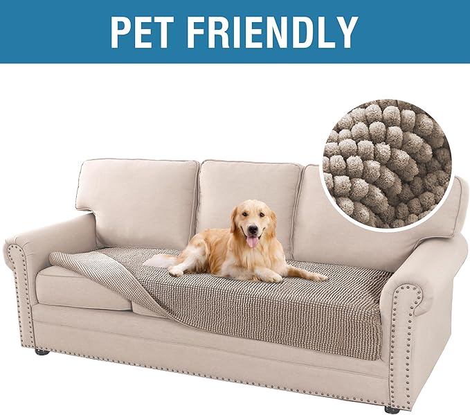 H.VERSAILTEX Plush Chenille Dog Bed Cover Thick Soft Sofa Cover - Image 2