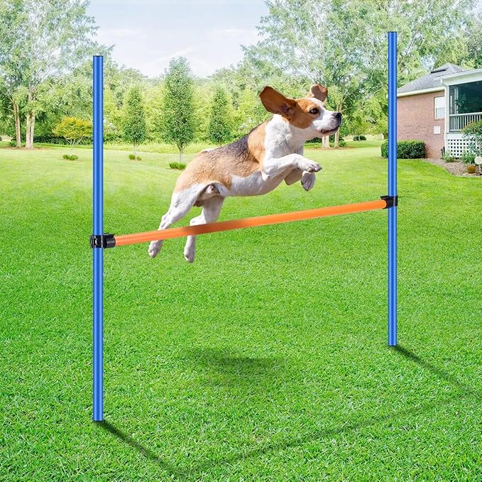 PAWISE Dog Agility Training Equipment, Pet Training Hurdles & Weave Poles Set - Image 13