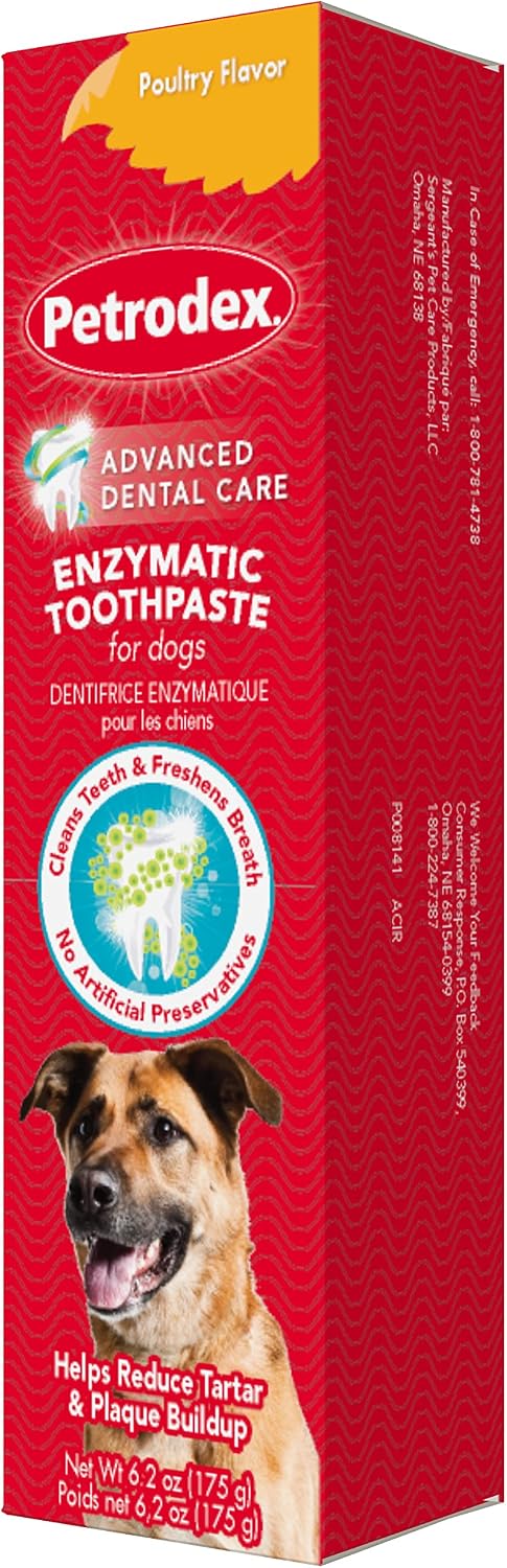 Petrodex Enzymatic Dog Toothpaste, Peanut Flavor, 2.5 Ounce (Pack of 6)