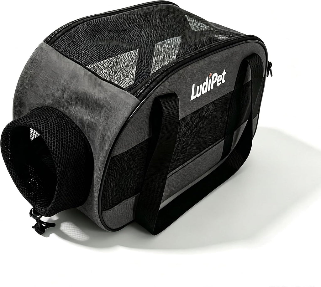 Airline-Friendly Pet Carrier for Cats and Small Dogs, Gray