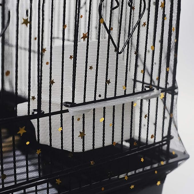 QBLEEV Extra Large 29.5" Mesh Bird Seed Catcher, Bird Cage Guard Cover - Image 2