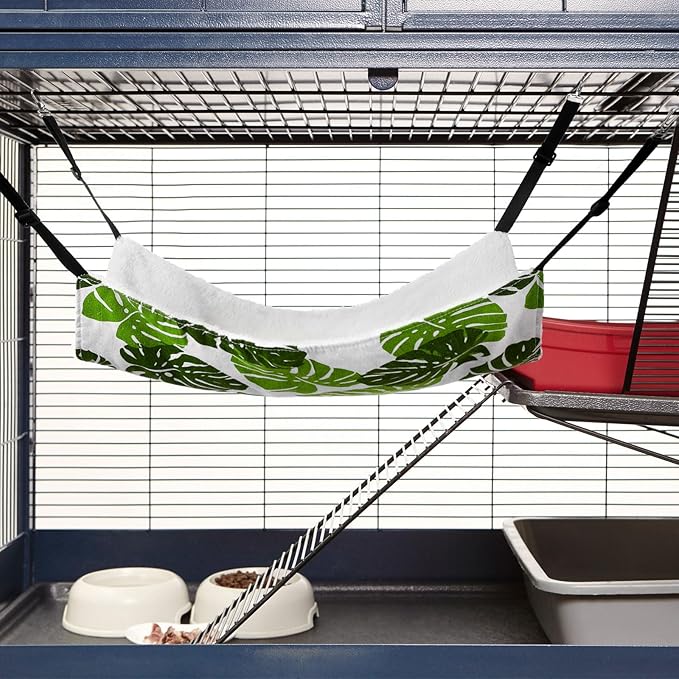 Jetec 2 Pack Cat Hammock for Cage, Catio Accessories Reversible Soft Cats Bed - Image 5