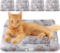 Tuanse 4 Pack Soft Pet Bed Mat Small Dog Crate Fleece