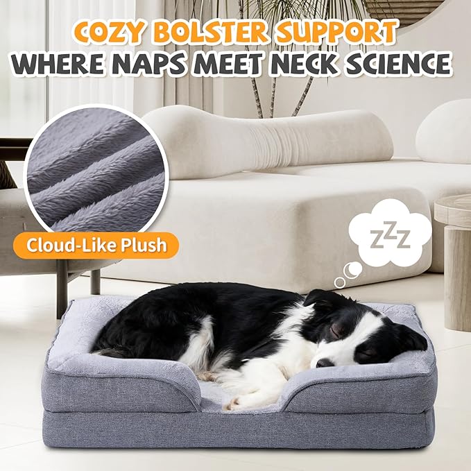 Makigued Orthopedic Dog Bed for Medium Dogs Egg Crate Foam Pet Sofa - Image 3