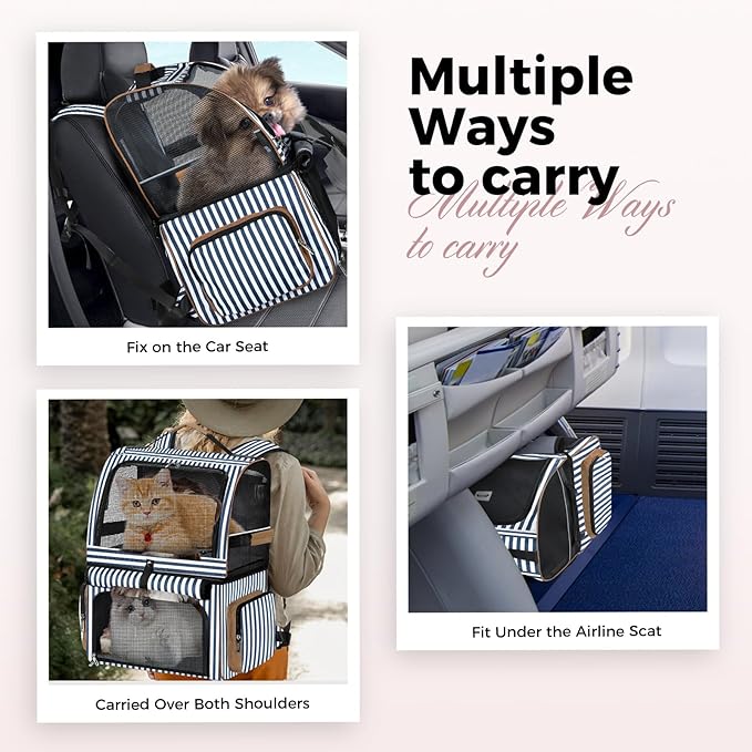 Lekebobor Double Cat Backpack Carrier - Image 5